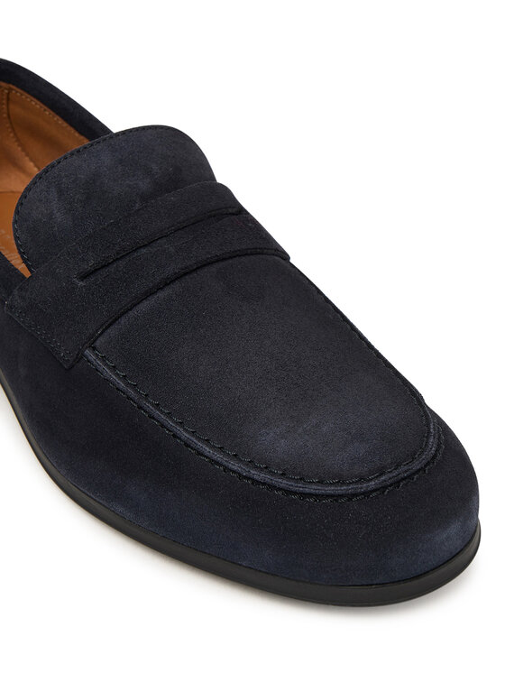 Tommy Hilfiger Loaferai Tommy Hilfiger Flexible Slim Suede Loafer FM0FM05745 Mėlyna
