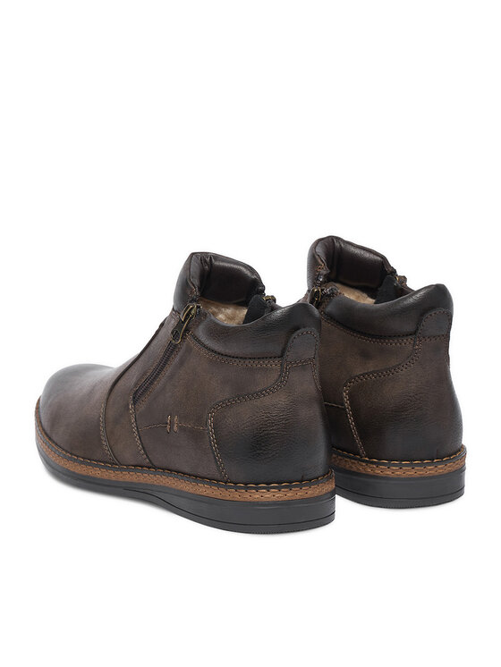 Lanetti Polokozačky Lanetti CEO-CARDIFF-10 MBS Tmavě hnědá