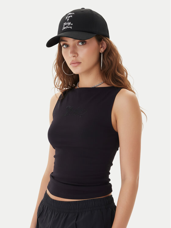 Juicy Couture Бейсболка Juicy Couture Peace Love And Juicy JCAWH225703 Чорний
