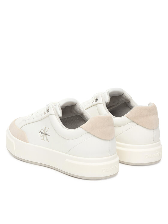 Calvin Klein Αθλητικά Calvin Klein Basket Cupsole Laceup Lth Mix YW0YW02023 Λευκό