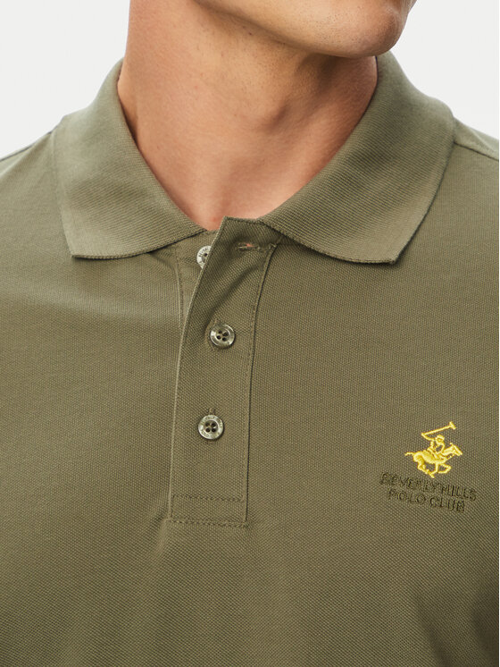 Beverly Hills Polo Club Beverly Hills Polo Club Поло P-SS26M-P450124 Зелений Regular Fit