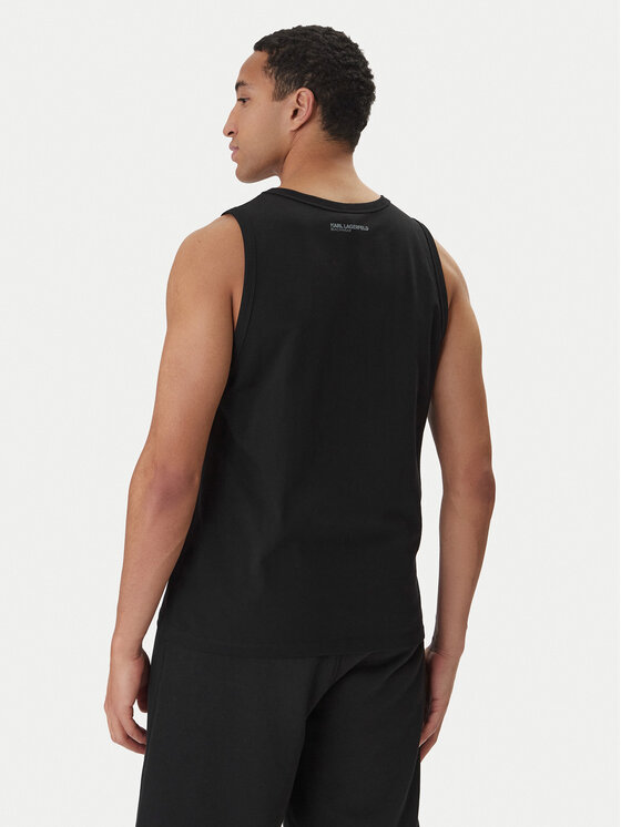 KARL LAGERFELD KARL LAGERFELD Camiseta sin mangas B1M46012 Negro Regular Fit