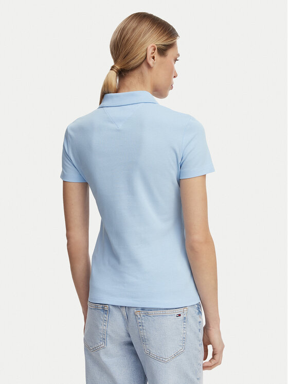 Tommy Jeans Tommy Jeans Polo Essential DW0DW20160 Azul claro Slim Fit