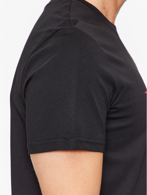 4F 4F T-Shirt 4FAW23TTSHM0878 Μαύρο Regular Fit