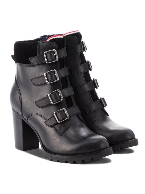 Tommy Hilfiger Botines Tommy Hilfiger Basic Hiking Heeled FW0FW03570 Negro