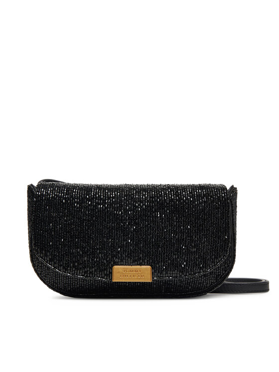 Tommy Hilfiger Kabelka Tommy Hilfiger Party Le Mini Crossover Beaded AW0AW17940 Čierna