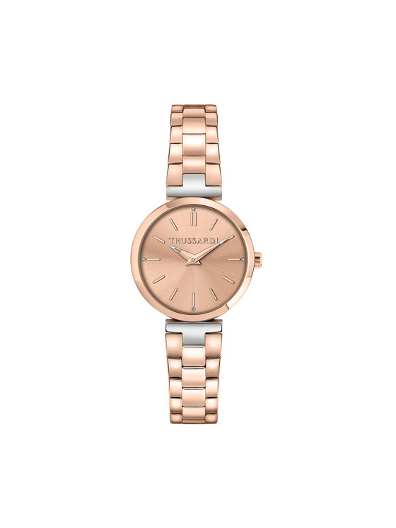 Trussardi Zegarek Trussardi R2453164506 Różowe złoto