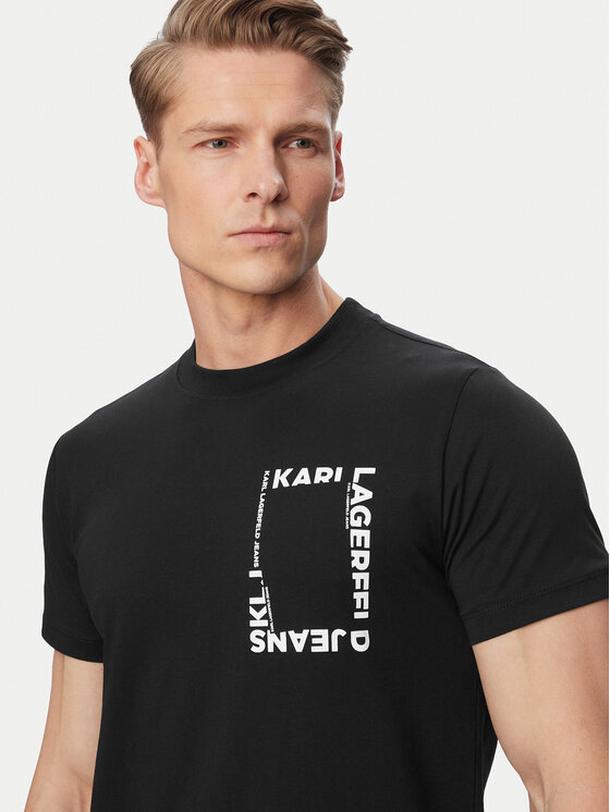 Karl Lagerfeld Jeans Karl Lagerfeld Jeans Camiseta B2M17046 Negro Slim Fit