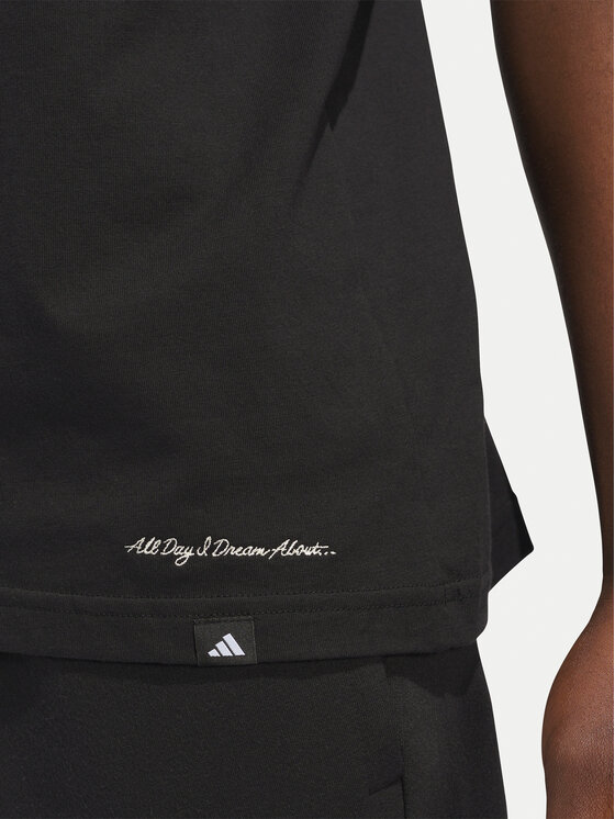 adidas adidas Футболка All Day I Dream About Summer JI9417 Чорний Regular Fit