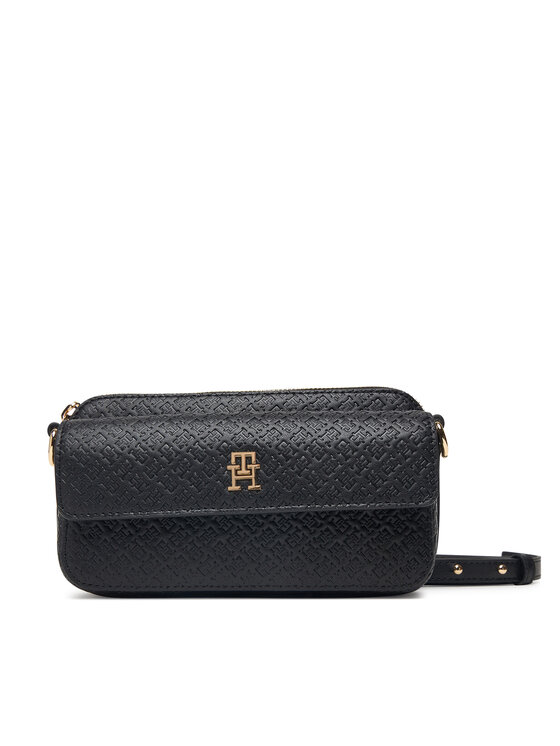 Tommy Hilfiger Geantă Tommy Hilfiger Th Icon Camera Bag Mono AW0AW18922 Negru
