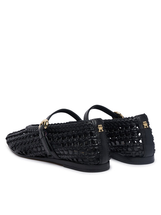 Tommy Hilfiger Balerini Tommy Hilfiger Mary Jane Ballerinas FW0FW09244 Negru
