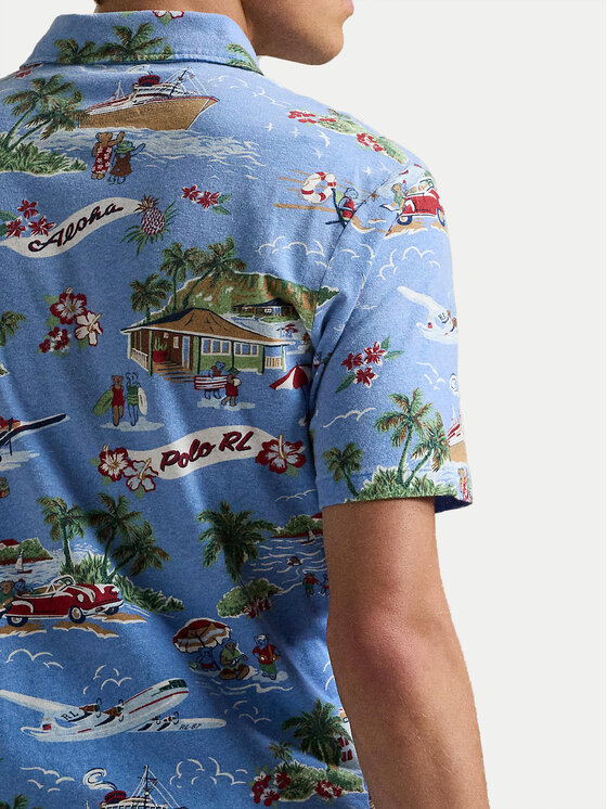 Polo Ralph Lauren Polo Ralph Lauren Поло 710966450001 Голубий Standard Fit