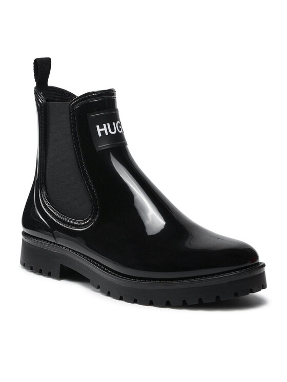 HUGO Holínky HUGO Tabita Rain Bootie 50461985 10222177 01 Černá