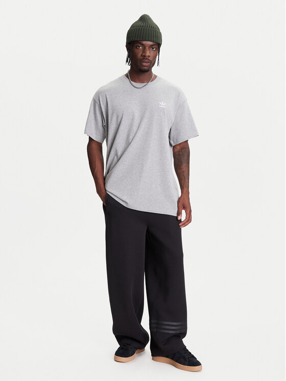 adidas adidas Футболка Trefoil Essentials JY6270 Сірий Oversize