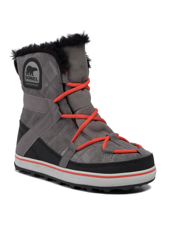 Sorel Μπότες Χιονιού Sorel Glacy Explorer Shortie NL2079 Γκρι