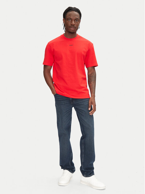HUGO HUGO Футболка Dapolino 50488330 Червоний Relaxed Fit