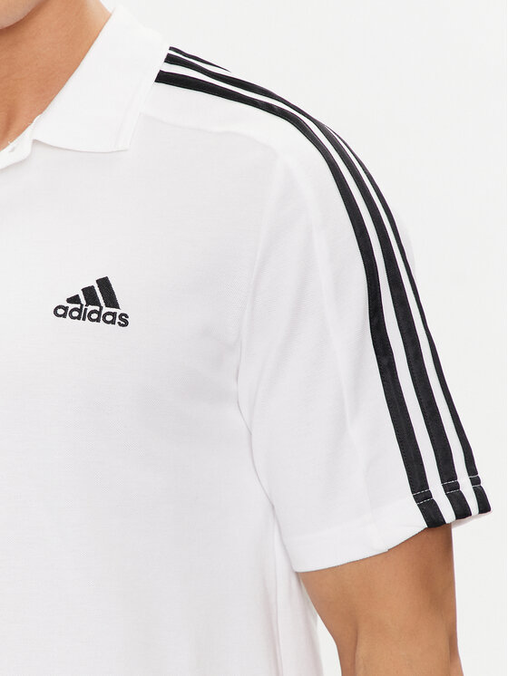 adidas adidas Polo Essentials Piqué Embroidered Small Logo 3-Stripes Polo Shirt IC9312 Blanco Regular Fit
