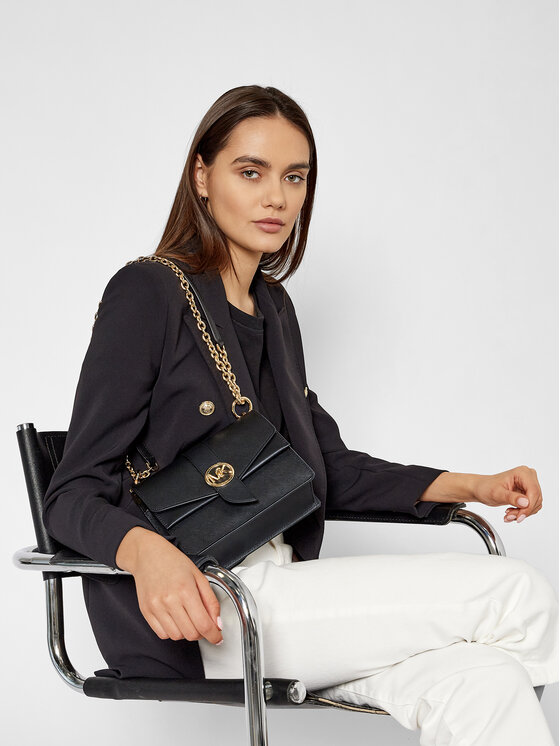 MICHAEL Michael Kors Kabelka MICHAEL Michael Kors Greenwich 32S1GGRC0L Čierna