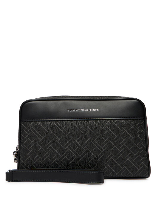 Tommy Hilfiger Kosmetyczka Tommy Hilfiger Th Flag Monogram Pouch AM0AM14146 Czarny