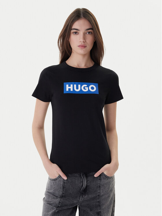 HUGO HUGO Футболка Classic 50510772 Чорний Slim Fit