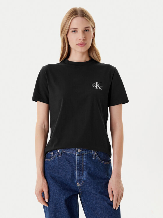 Calvin Klein Jeans Calvin Klein Jeans Conjunto de camisetas LV047C905G Negro Regular Fit