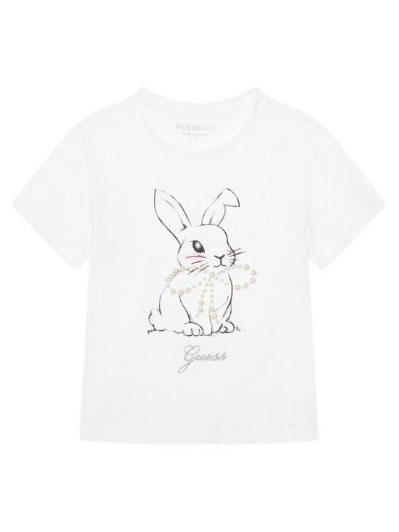 Guess Guess Футболка J6RI24 K6YW4 Білий Regular Fit