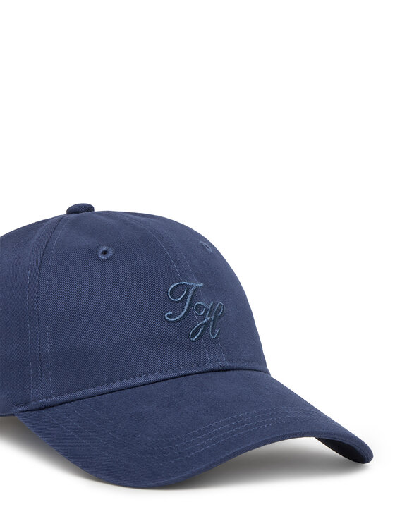 Tommy Hilfiger Cepure ar nagu Tommy Hilfiger Embroidered Cap AW0AW17489 Tumši zils