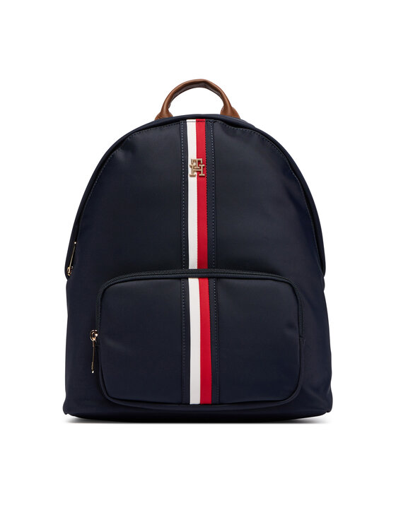 Tommy Hilfiger Kuprinės Tommy Hilfiger Popette Dome Backpack Corp AW0AW19243 Tamsiai mėlyna