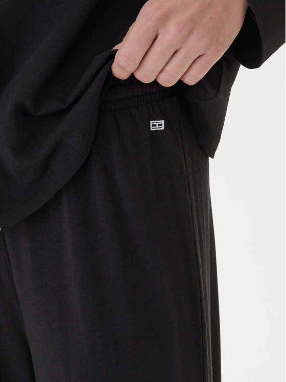 Tommy Hilfiger Tommy Hilfiger Pijama UW0UW06142 Negro Relaxed Fit