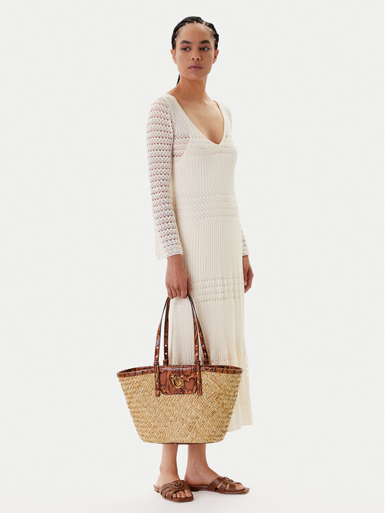 PINKO Torbica PINKO Love Summer Basket PE 25 PLTT 103324 A2GO Bež
