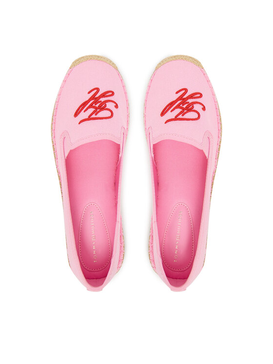 Tommy Hilfiger Еспадрили Tommy Hilfiger Th Script Summer Espadrille FW0FW09240 Розов