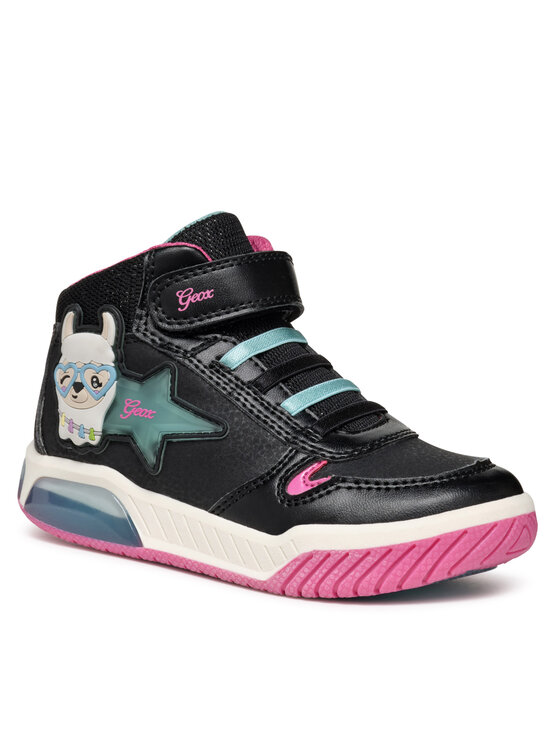 Geox Sneakersy Geox J Inek Girl J36ASC 0CENF C9B4A M Čierna