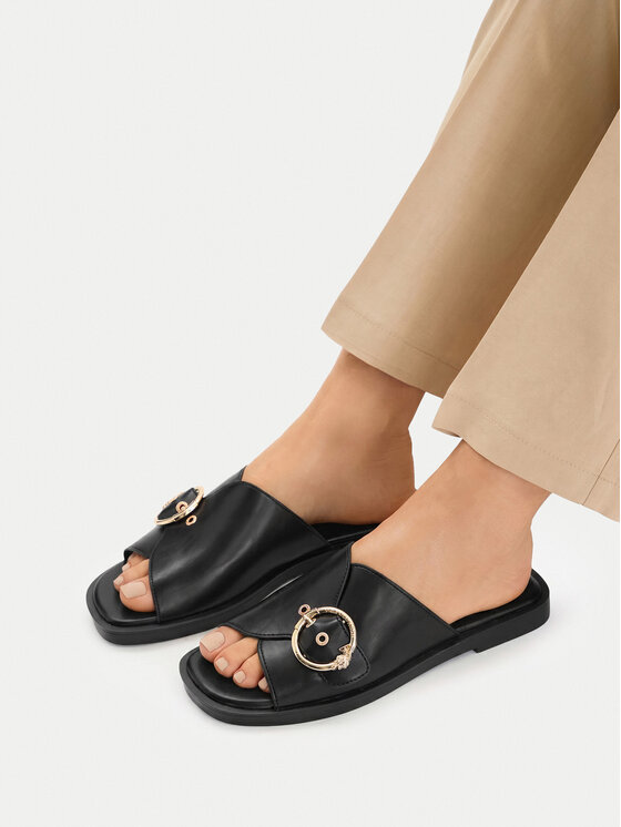 U.S. Polo Assn. Шльопанці U.S. Polo Assn. EO-MARINA002W/6Y1 Чорний