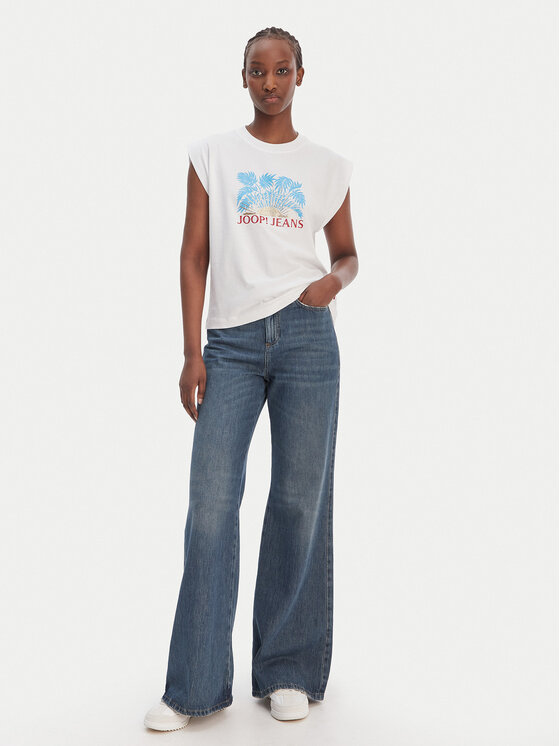 JOOP! Jeans JOOP! Jeans Футболка Tosha 30102133 Білий Regular Fit