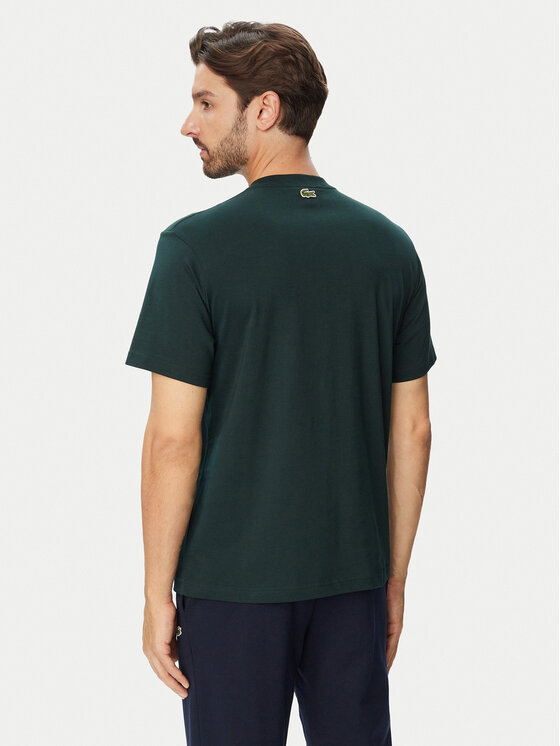 Lacoste Lacoste Camiseta TH9990 Verde oscuro Classic Fit