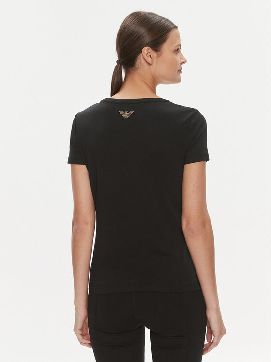 EA7 Emporio Armani EA7 Emporio Armani Футболка 8NTT67 TJDQZ 1200 Чорний Skinny Fit