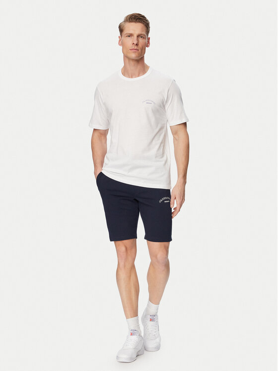 Jack & Jones Jack & Jones Conjunto de camiseta y pantalones cortos College 12298226 Blanco Regular Fit