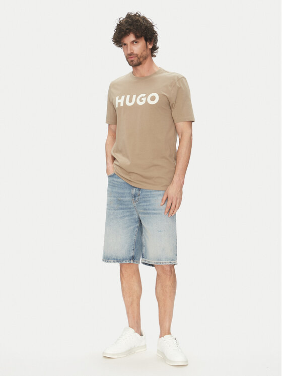 HUGO HUGO Majica Dulivio 50467556 Bež Regular Fit