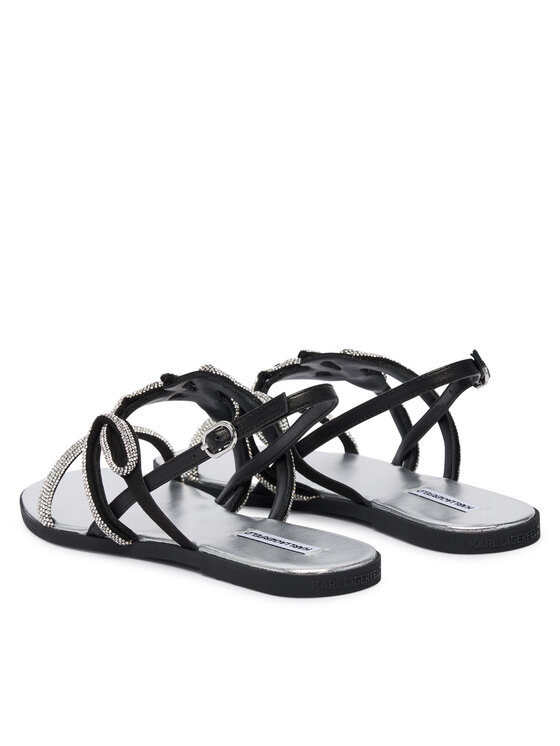 KARL LAGERFELD Босоніжки KARL LAGERFELD Olympia II KL87425C Чорний