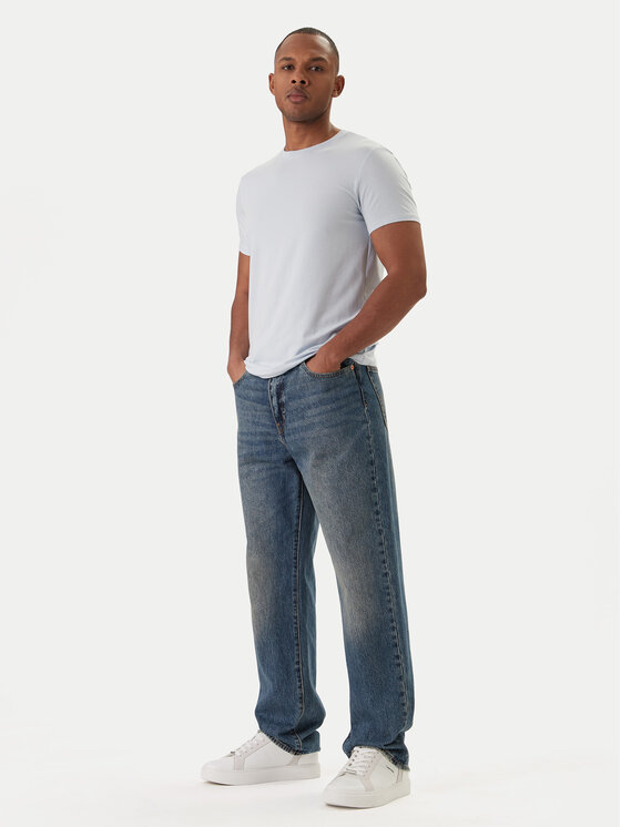 Calvin Klein Calvin Klein Camiseta LV04LC240G Celeste Slim Fit