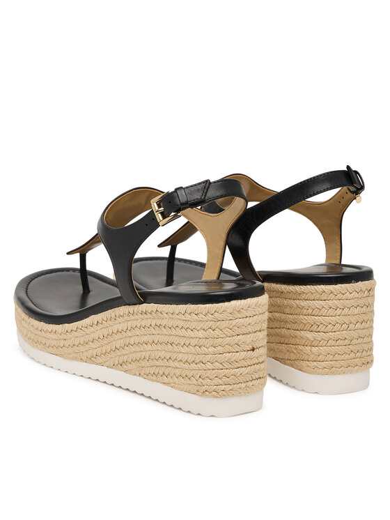 MICHAEL Michael Kors Еспадрильї MICHAEL Michael Kors Val Thong Wedge 40S6VAMS1L Чорний