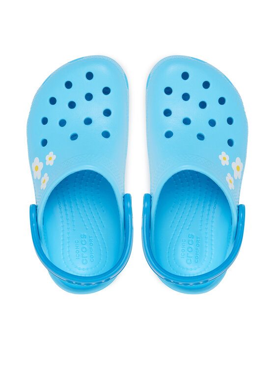 Crocs Παντόφλες Crocs Classic Daisy Clog 211257 Μπλε