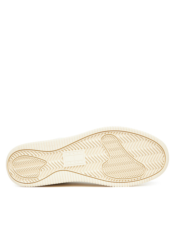 Tommy Jeans Laisvalaikio batai Tommy Jeans Tjw Retro Basket Sneaker EN0EN02818 Écru