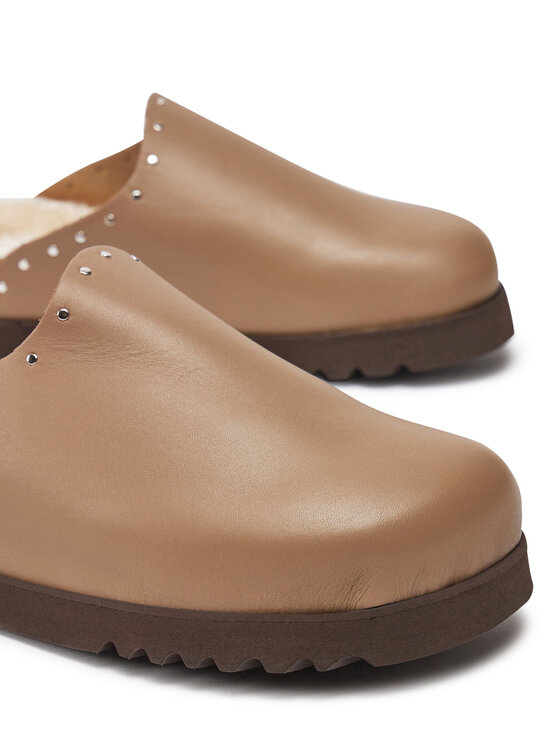 Scholl Šľapky Scholl Fae Studs F30938 Hnedá