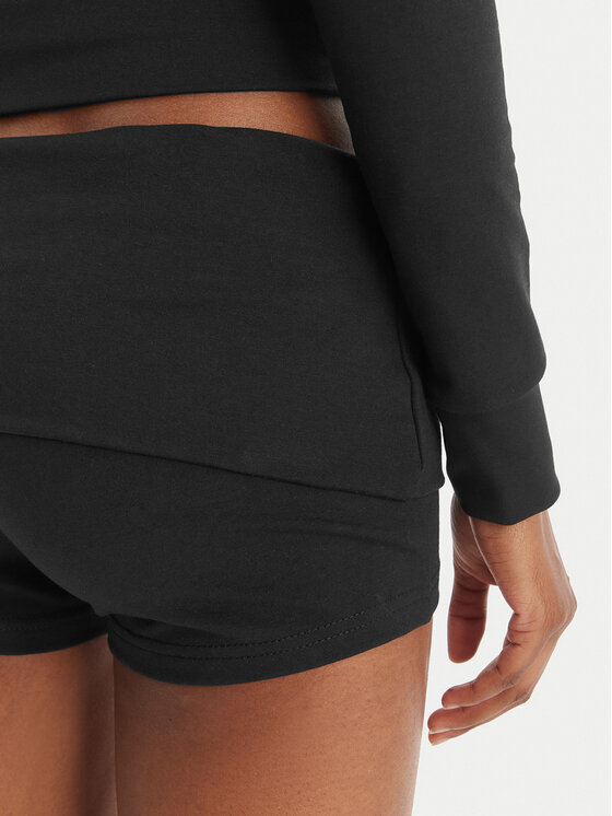 Juicy Couture Juicy Couture Pantalones cortos deportivos Roll Down JCWHS126307 Negro Slim Fit