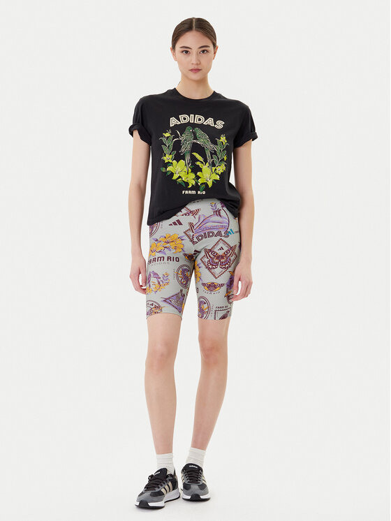 adidas adidas Футболка FARM Graphic JV8609 Чорний Regular Fit