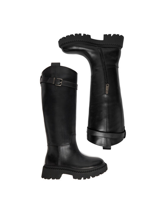 G-Star Raw Kozačky G-Star Raw EO-GLCIA-8190C Černá