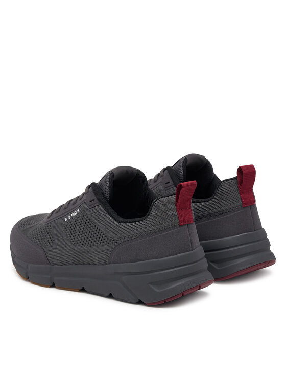 Tommy Hilfiger Zapatillas Tommy Hilfiger Light Knitted Hilfiger Runner FM0FM06010 Gris