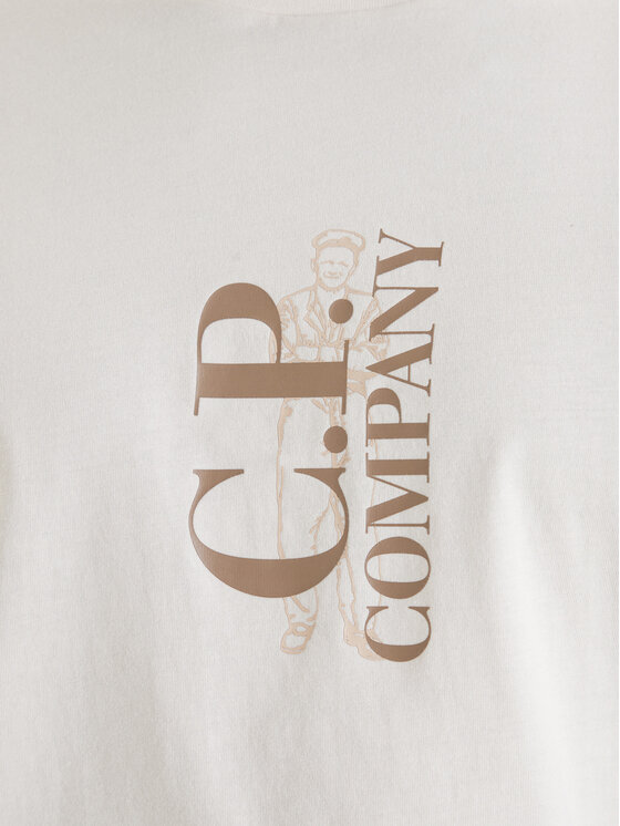 C.P. Company C.P. Company Camiseta 20CMTS084A005100W Amarillo Regular Fit