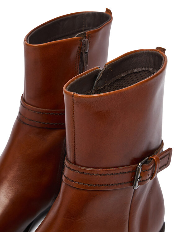 ECCO Polokozačky ECCO Sartorelle 25 24940301014 Hnědá
